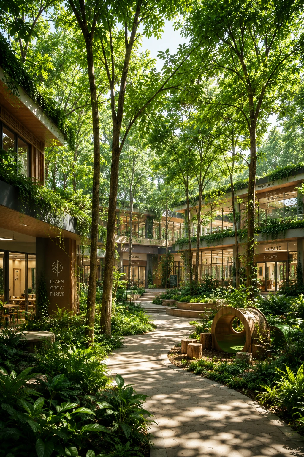 A school that became a forest